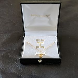 10k gold anklet bracelet